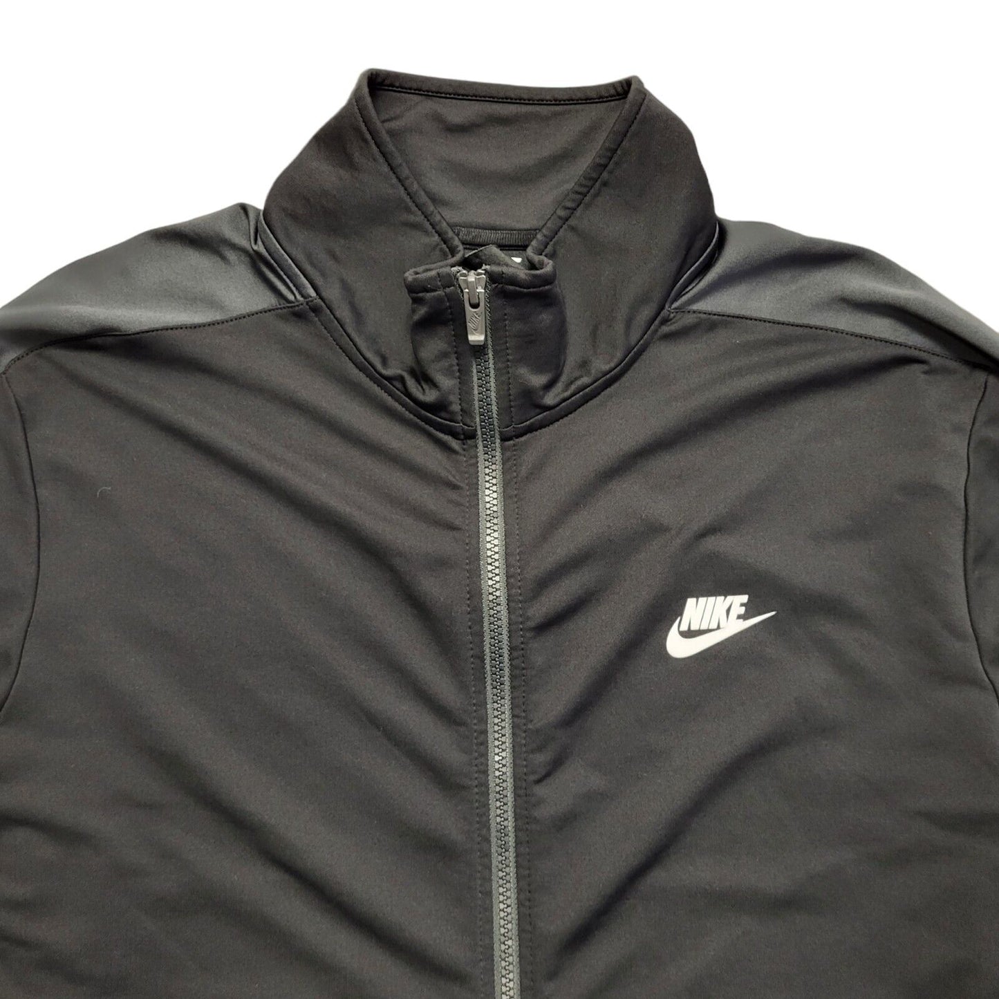 Nike Black Zipped Sports Tracksuit Top Jacket Uk Men's Size XL