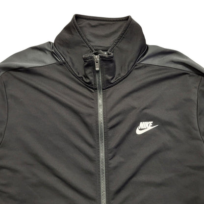 Nike Black Zipped Sports Tracksuit Top Jacket Uk Men's Size XL