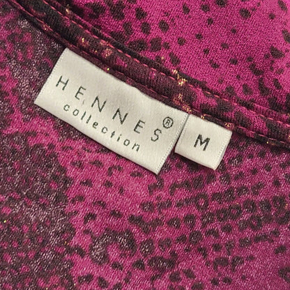 Hennes 90s Vintage Purple Long Sleeve Blouse Uk Women's Size Medium