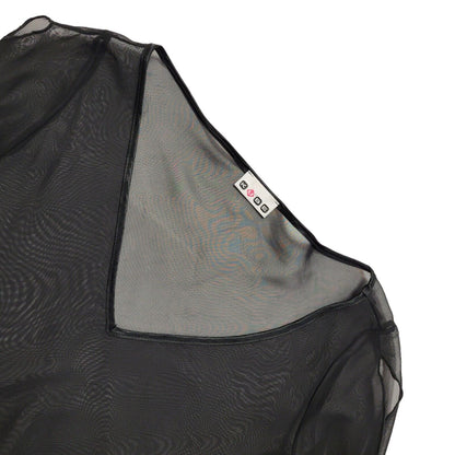 Kube Y2k Black 3/4 Sleeve Blouse Uk Women's size 12
