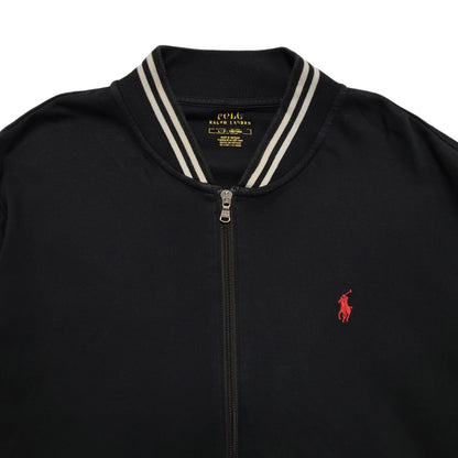 Polo Ralph Lauren Black Y2k Zipped Cardigan Uk Boys Size Large ???????