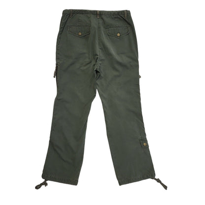 Next Green 90s Vintage Straight Leg Casual Trousers Uk Women's 8 W26 L25