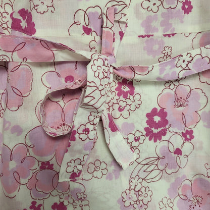 Vintage 60s Pink White 3/4 Sleeve Dress Uk Women's Size 16/18