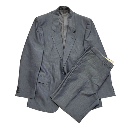 The Label  Vintage 90s Blue 2 Piece Suit & Trousers Uk Men's Size L 42" W36 L31