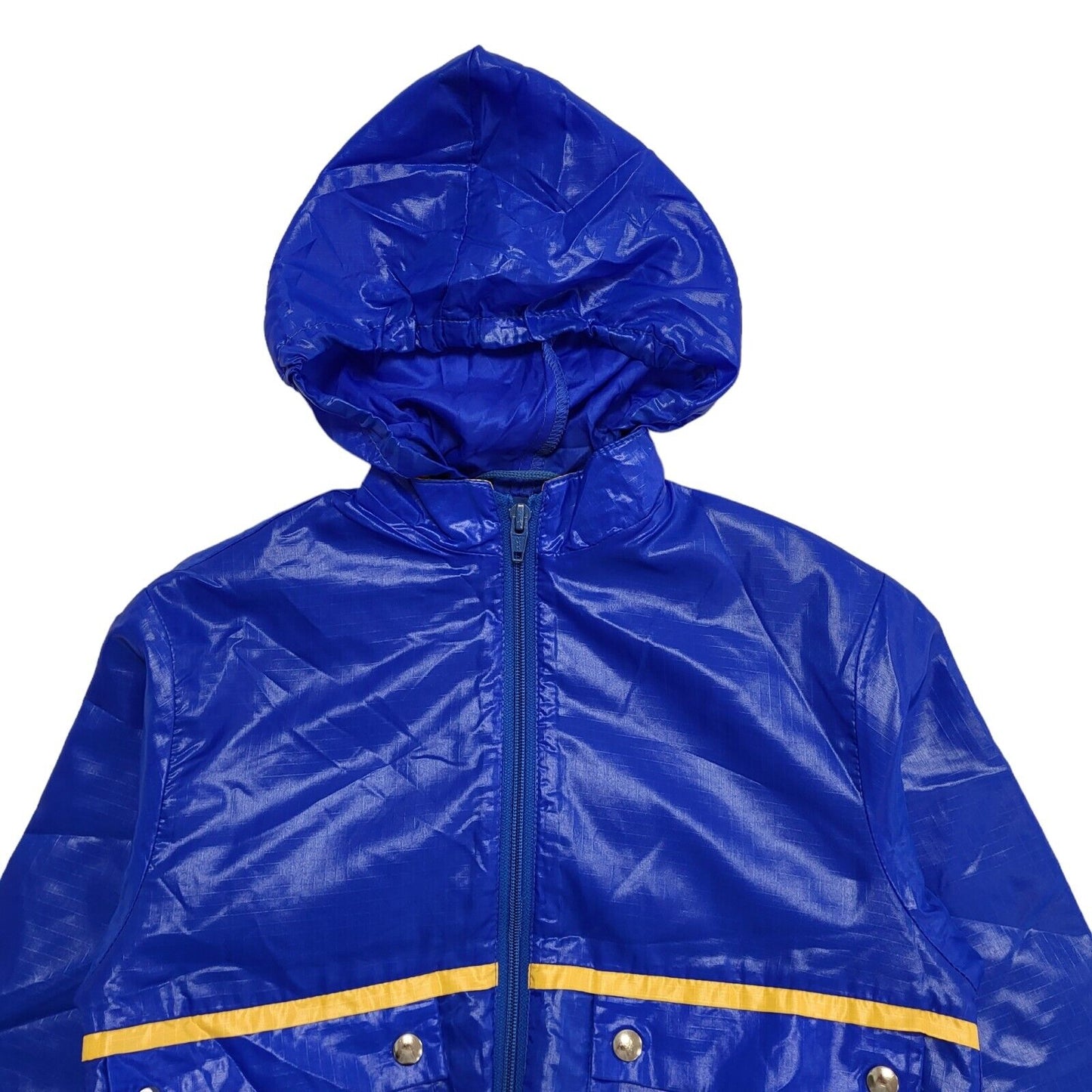 St Michael 90s Vintage Blue & Yellow Zipped Jacket Kids Age 5/6 Yrs