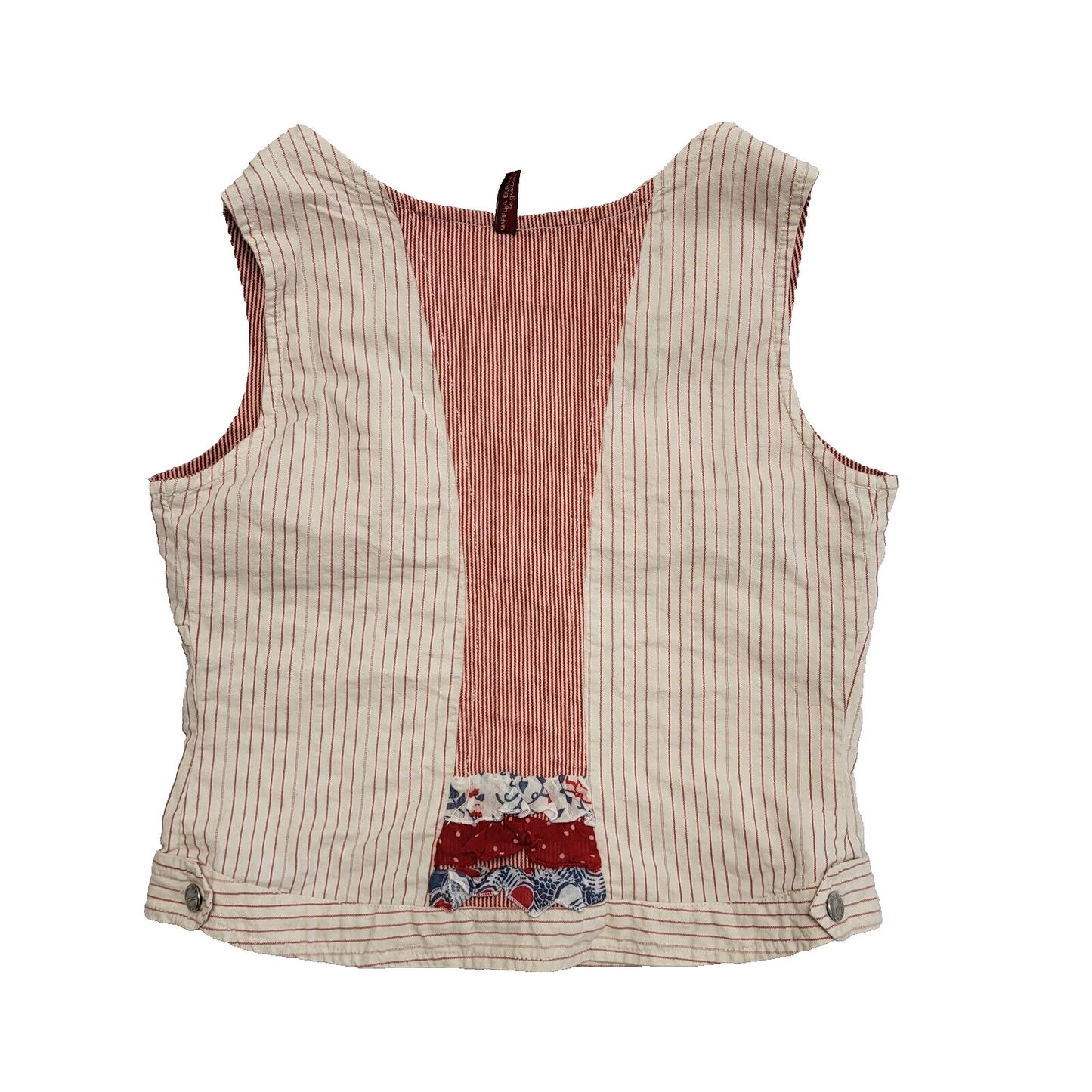 Vintage 90s Pink Button Sleeveless Top Uk Girls Age 14-16 Size 2XL