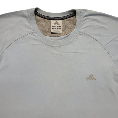 Y2K Vintage Adidas  Blue Round Neck T-Shirt Uk Men's Size Large