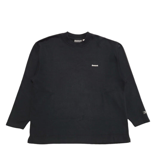 Reebok Essentials Spell Out  Vintage Y2K Black Sweatshirt Women's Size UK 14