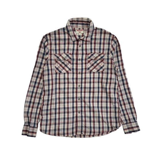 True Religion Vintage Y2K Red & Blue Check Long Sleeve Shirt Men's UK M