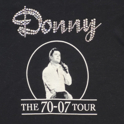 Starworld 2007 Donny Donny Osmond Diamanté Tour T-Shirt Women's UK Size Small