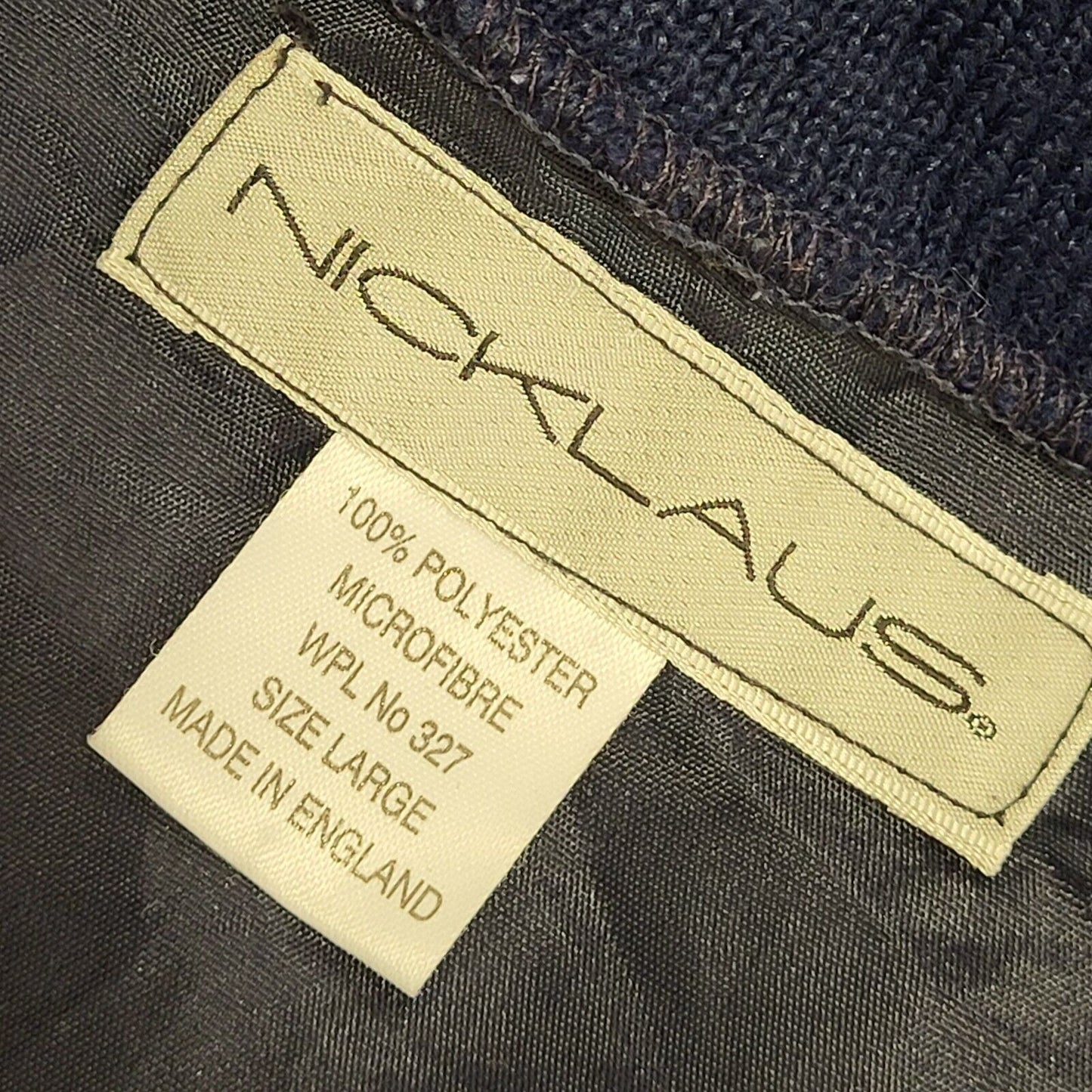 Nicklaus Vintage 90's Navy Blue Golf Sweater Uk Men's Size Large