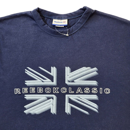 Reebok Classics Y2K Vintage Navy Blue Crew Neck T-Shirt Men's Size M