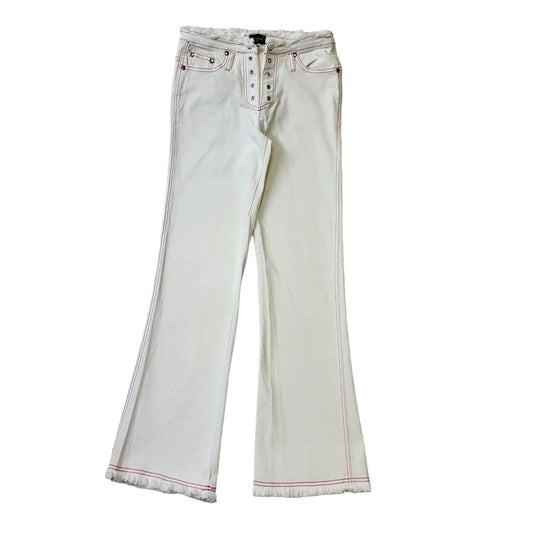 Suzanne Y2K Vintage White Bootcut Denim Jeans Women's Size 10 W28 L31