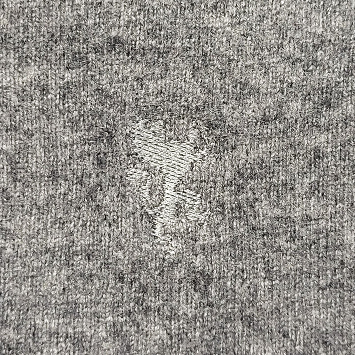 Vintage Grey V-Neck Y2k Cashmere Silk Jumper Uk Men's Size XL