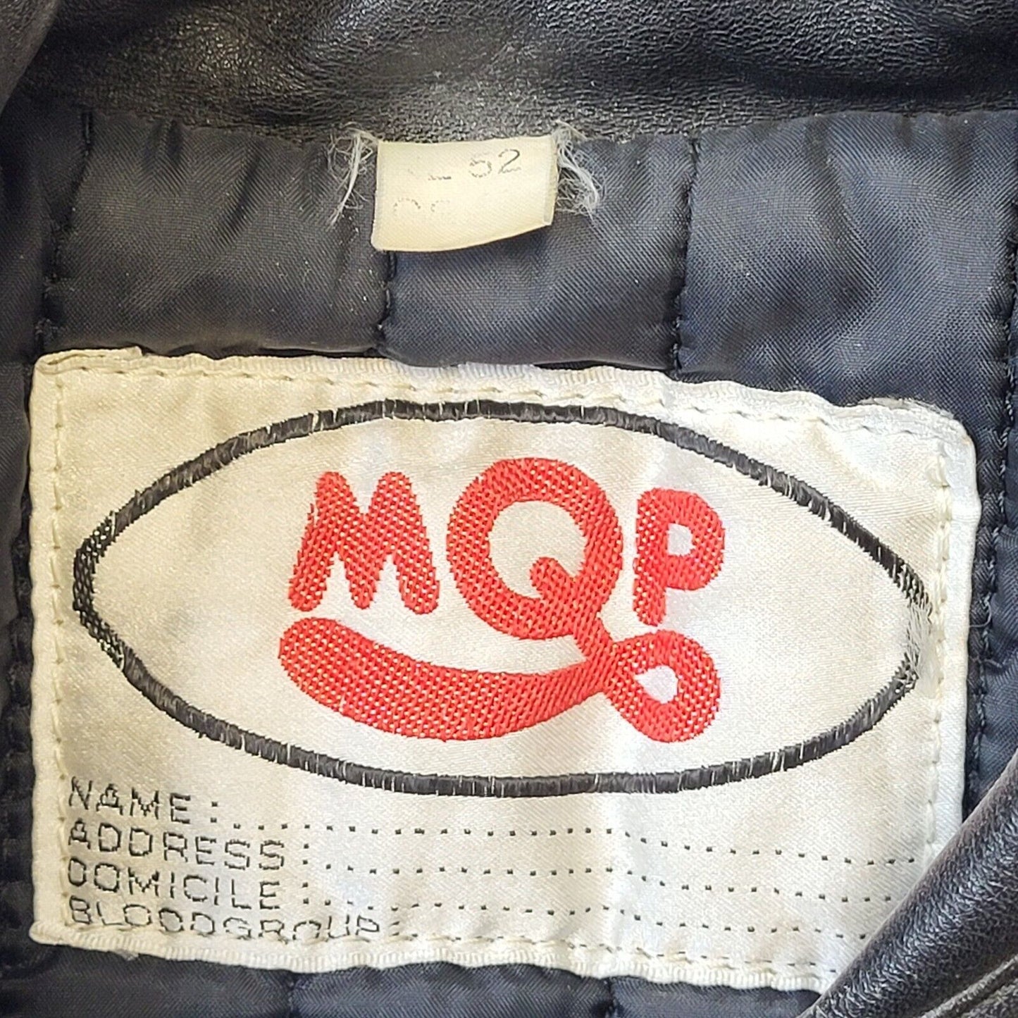 MQP 90s Vintage Black Zip Up Leather Jacket Men's Size L