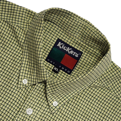 Kickers 90's Checked Long Sleeve Relaxed Fit Shirt Mens XL