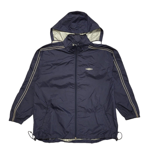Umbro Navy Blue Vintage 90s Sports Windbreaker Track Jacket Uk Men's Size XL