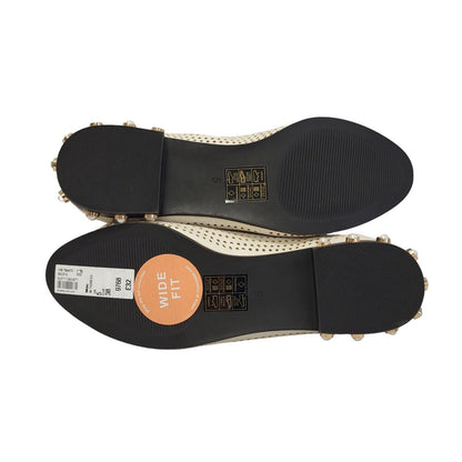 River Island Tigress Wide Fit Grey Beige Slip On Shoes Women's Uk 5