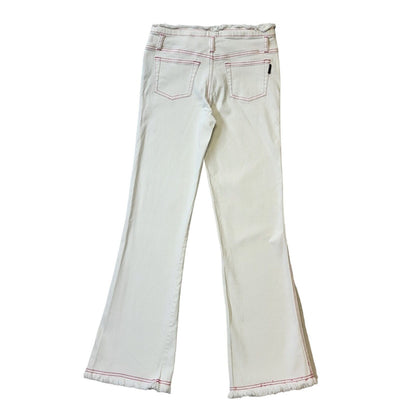 Suzanne Y2K Vintage White Bootcut Denim Jeans Women's Size 10 W28 L31