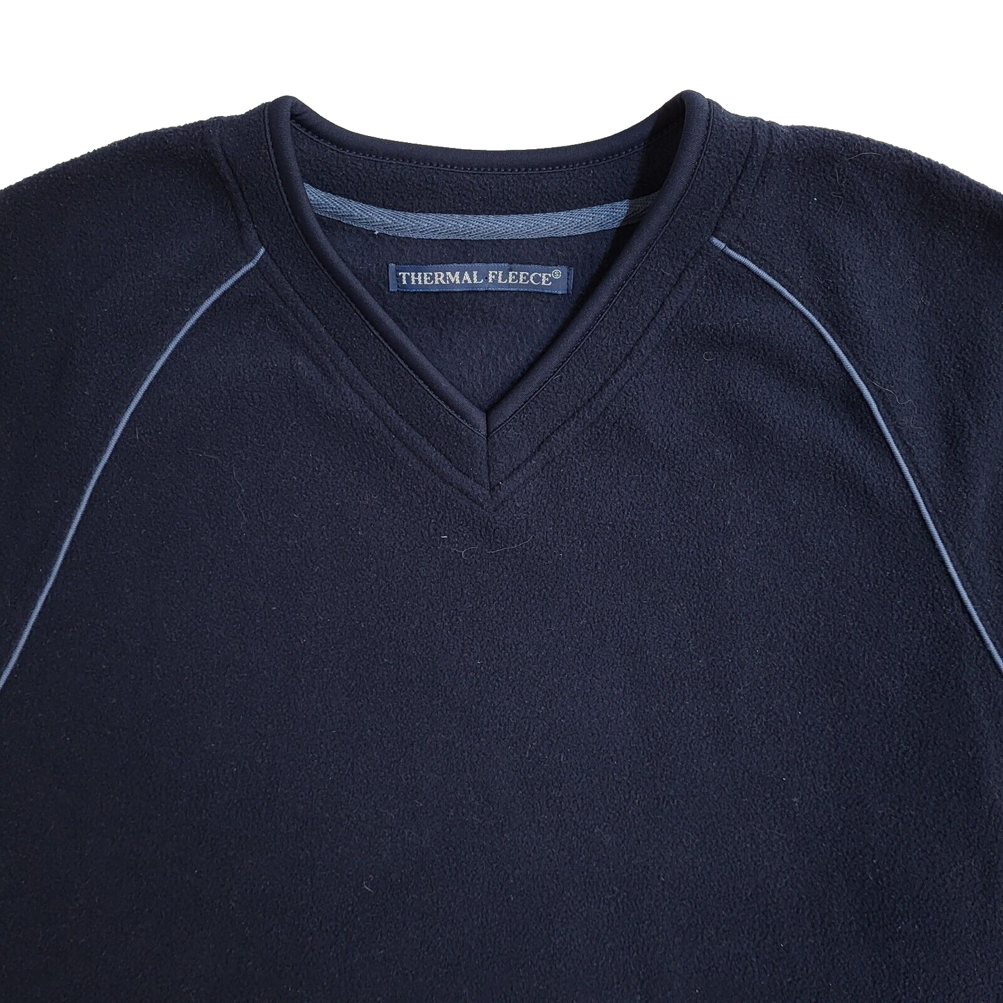 St Barrard Blue Thermal Fleece Vintage Y2K Sweatshirt UK Men's Size S