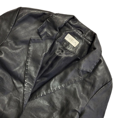 Platinum Vintage 80s Black Leather Jacket Uk Women's Size Large