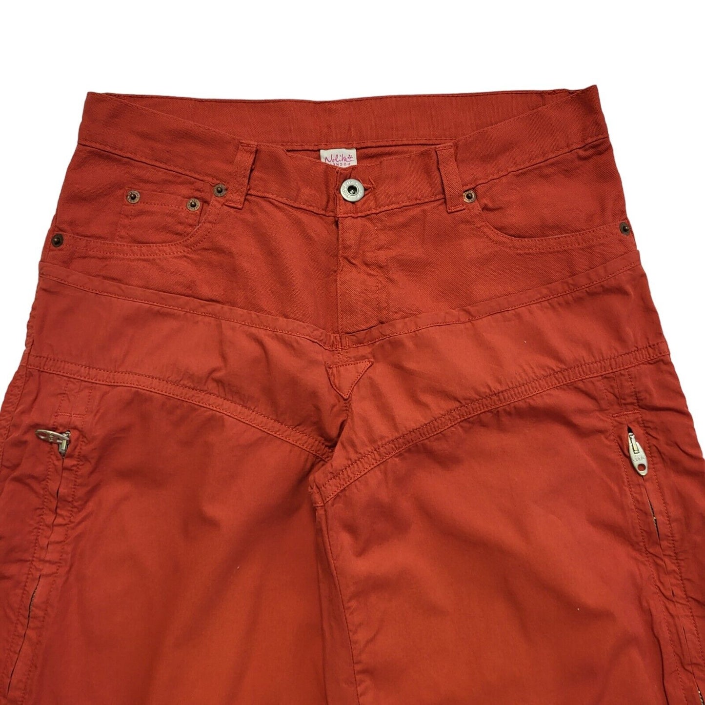 Nolika Vintage 90's Red Straight Leg Trousers Uk Women's Size 14 W32 L32