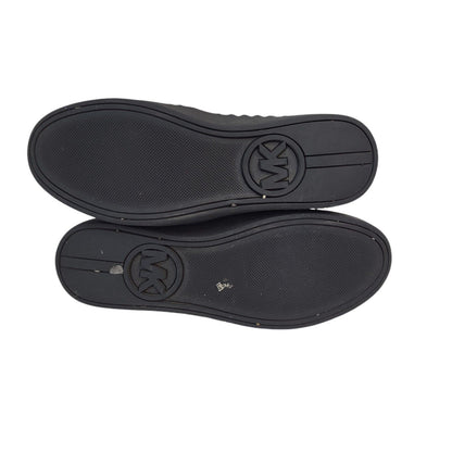 Michael Kors Black Slip-On Faux Leather Casual Flat Shoes Uk Women's Size 4