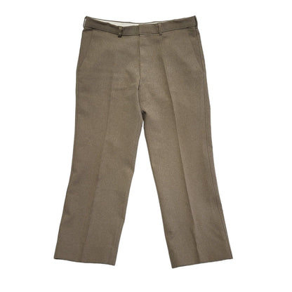 St Michael 90s Vintage Beige Straight Dress Trousers Uk Men's Size L W34 L29