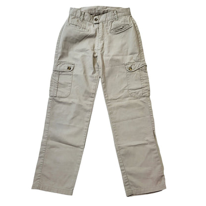 Young Dimensions 90s Vintage Beige Straight Cargo Trousers Women's Size6 W25 L26