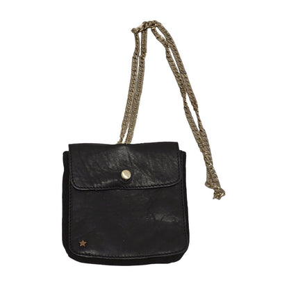 Urban Code Black Clasp Leather Micro Hand Bag Uk Women's Size 5.5" x 5"