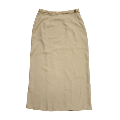Dorothy Perkins 90s Beige Front Split Skirt Uk Women's Size 14 W32