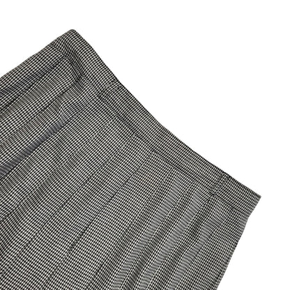 Etam Vintage 90's Black & White Pleated Midi Skirt Womens UK Size 16 W31
