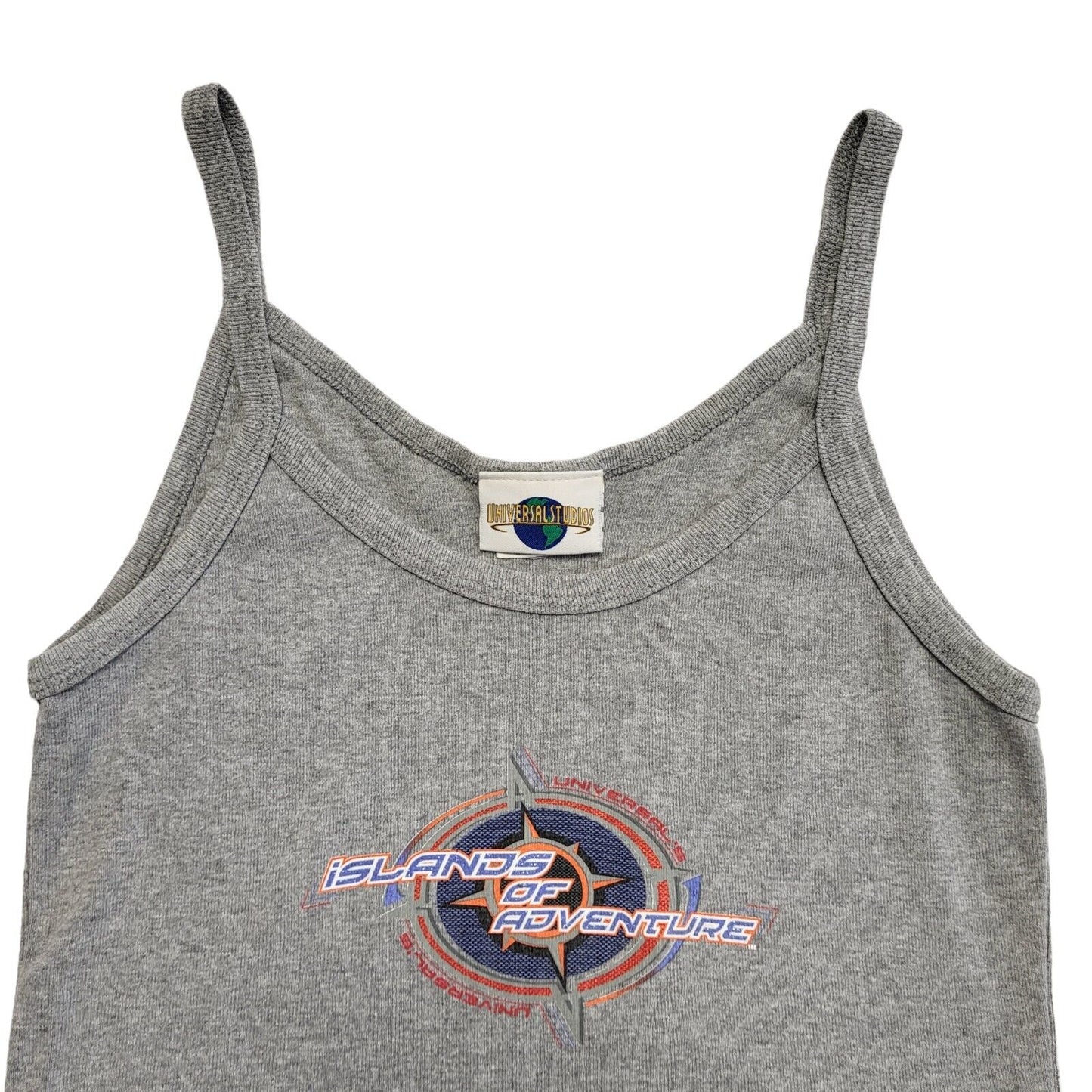 Universal Studio Vintage 90's Grey Islands Of Adventure Strap Top Womens Size M