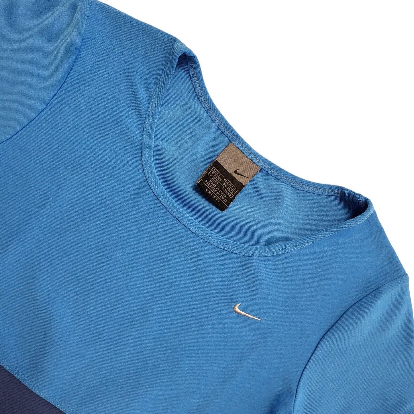 Nike Vintage Y2K Blue Short Sleeve Sports T-Shirt Womens UK L