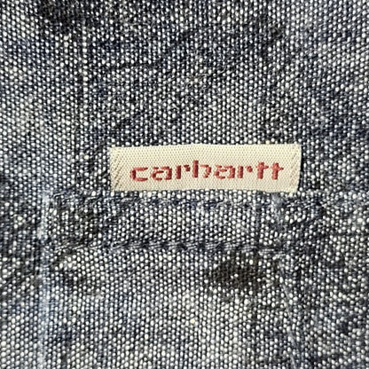 Carhartt Blue Long Sleeve Slim Fit Shirt Uk Men's Size Medium
