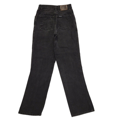 Biker Blues 80s Vintage Black Straight Leg Jeans Women's Size 10 W28 L33