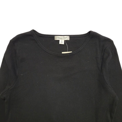 Coldwater Creek 90s Black Long Sleeve Sequin Top Uk Women's Size M BNWT