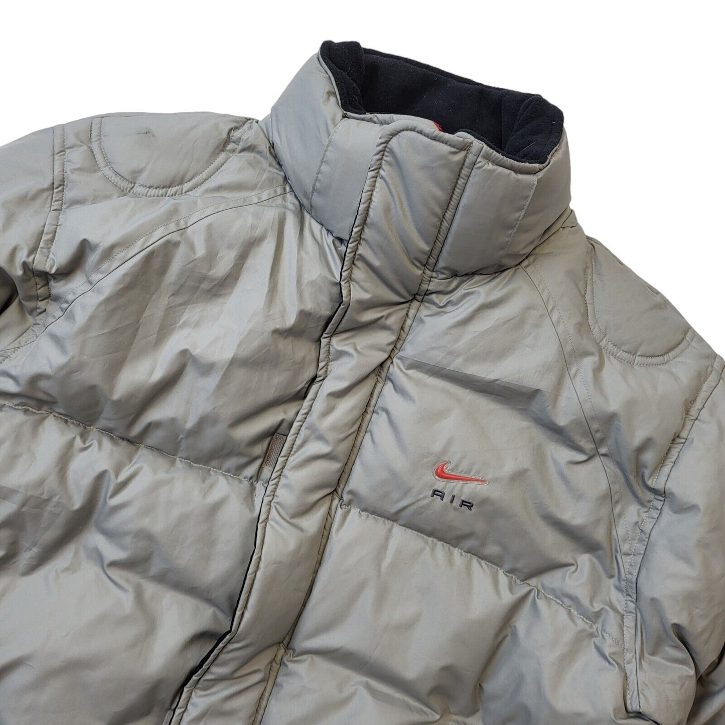 Nike Y2K Grey Longline Puffer Coat Men's Size Medium