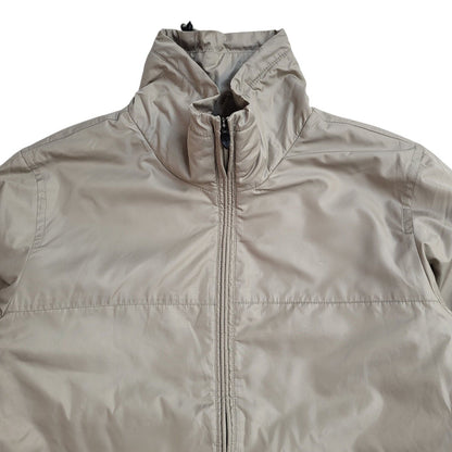 Nike Y2K Beige Zipped Sports Windbreaker Jacket Uk Men's Size S