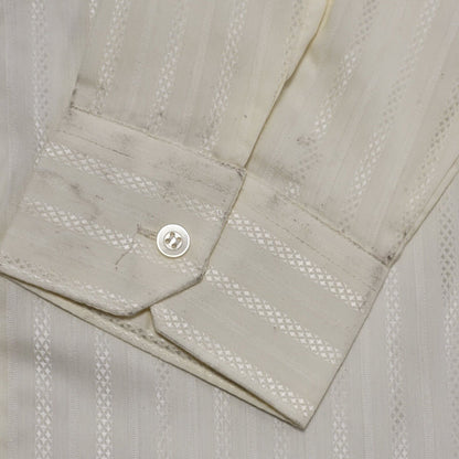 Pierre Leon 70s Vintage Pale Yellow Shirt Uk Men's XL BNWT