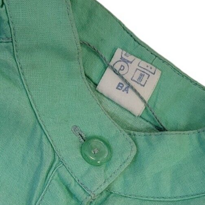 70s Vintage Pastel Green A-Line Daywear Dress Women's Size M 10