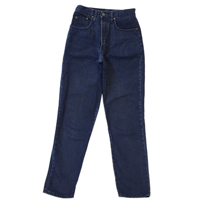 Etam 90s Vintage Dark Blue Tapered Denim Jeans Women's Size 10 W28 L30