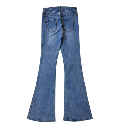 Sixte Y2K Vintage Blue Flared Denim Jean Women's Size M W28 L32