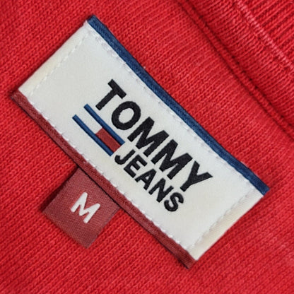 Tommy Hilfiger Vintage Y2K Red T-Shirt Uk Women's Size Medium