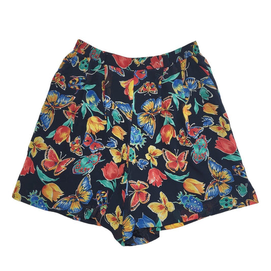 Basler Vintage 90's Multicolored Floral High Waist Shorts Womens UK 16 W34