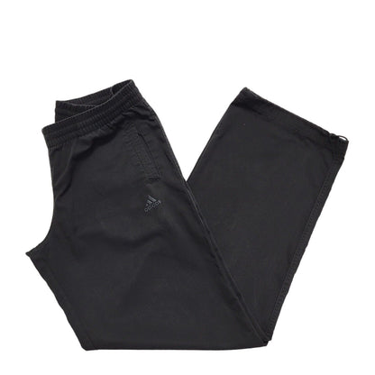 Adidas Black 90s Vintage Cotton Tracksuit Bottoms Women's Uk Size 12 W30 L30