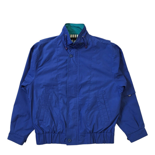 90s Vintage London Fog Blue Zipped Jacket Men's Size Medium