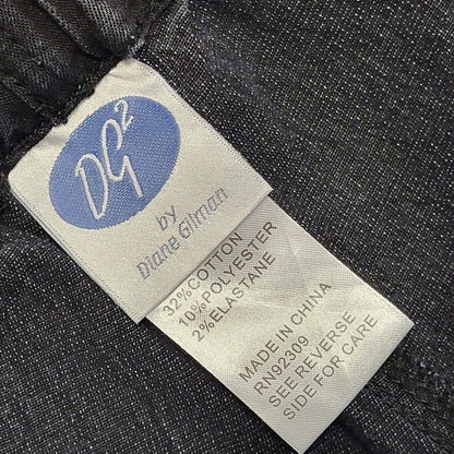 Diane Gilman 90s Vintage Black Bootcut Stretch Jeans Women's Uk S 8-10 W26 L30
