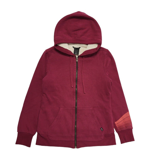 Oakley Vintage Y2K Pink Full Zip Lined Hoodie Womens UK Size S