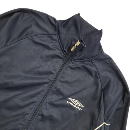 Umbro 90s Vintage Navy Blue Tracksuit Top/Jacket Uk Men's Size Small